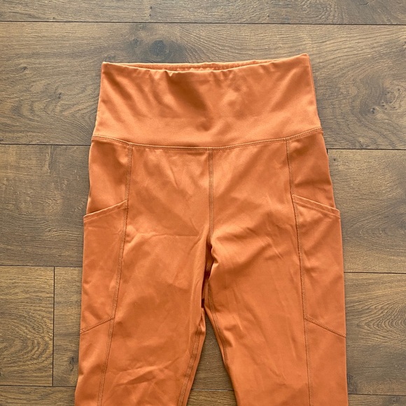 American Eagle The Everything Pocket Leggings Brown Tan Double Pocket M Regular - Picture 3 of 5